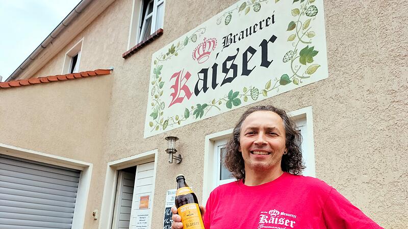 Ein Bier, das Kontinente verbinden: Brauereichef Georg Kaiser mit dem Transatlantic Lager