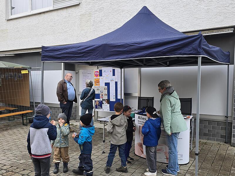 Der Infostand des VdK-Ma&szlig;bach.