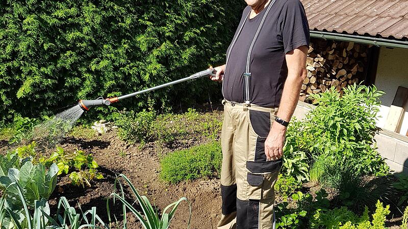 Frank Sobisch zieht in seinem Garten Gemüse selbst. Er hilft ehrenamtlich auch im Tourismusbüro und ist bei der Landtagswahl wieder als Wahlhelfer im Einsatz.Forchheim & Fränkische Schweiz Frank Sobisch zieht in seinem Garten Gemüse selbst. Er hilft ehrenamtlich auch im Tourismusbüro und ist bei der Landtagswahl wieder als Wahlhelfer im Einsatz.Forchheim & Fränkische Schweiz