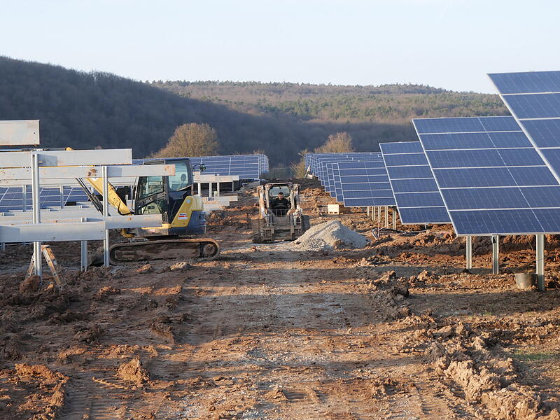 Die Bauarbeiten sind noch im vollen Gange.
