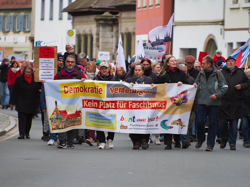 Demo f&uuml;r Demokratie in ForchheimDemo f&uuml;r Demokratie in Forchheim