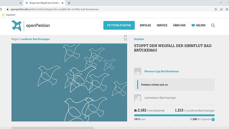 Eine von Dagmar K&uuml;hnen angesto&szlig;ene Online-Petition fordert den definitiven Erhalt der Sinnflut.
