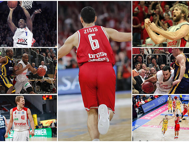 Bamberg gegen Alba Berlin: Eine Paarung, die so einige denkw&uuml;rdige Partien in der Bamberger Arena bescherte.