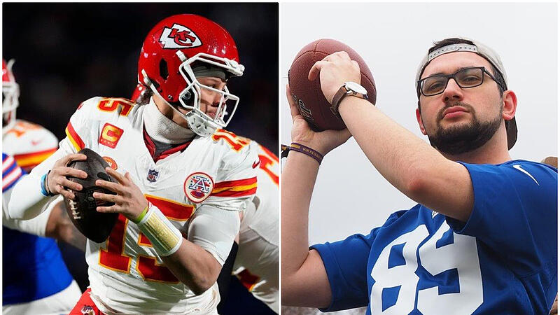 Ein absoluter Experte in Sachen American Football: Christopher Meindl aus Thulba (Landkreis Bad Kissingen, rechts) analysiert den Super Bowl, bei dem Patrick Mahomes, Quarterback der Kansas City Chiefs (links), abräumen möchte. Ein absoluter Experte in Sachen American Football: Christopher Meindl aus Thulba (Landkreis Bad Kissingen, rechts) analysiert den Super Bowl, bei dem Patrick Mahomes, Quarterback der Kansas City Chiefs (links), abräumen möchte.