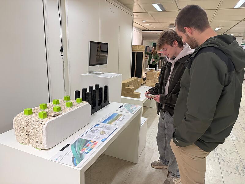 Bau-Ausstellung zum Klimaschutz im Kaufhof Coburg