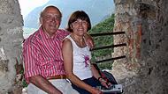 Radtouren sind eine Leidenschaft des fr&uuml;heren Vorsitzenden Hans Weisel, hier mit seiner Frau Monika auf einer Fahrt in den Alpen nach Verona.Forchheim & Fr&auml;nkische Schweiz