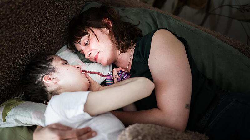 Kristin Meiss und ihre Tochter Olivia k&ouml;nnen nur ohne Worte kommunizieren.