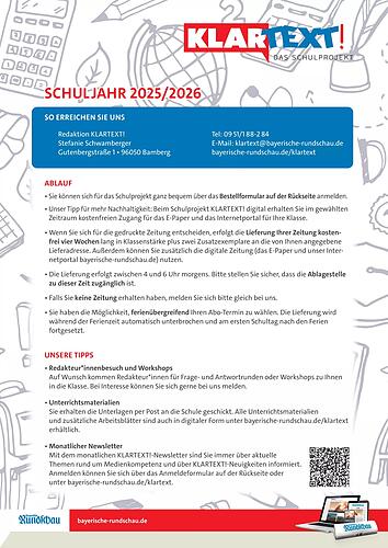 Anmeldeformular Bayerische Rundschau