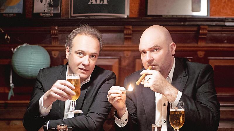 René Sydow und Christian Miedreich treten im „Fifty-fifty“ in Erlangen auf.