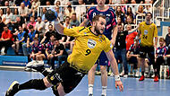TSV Bayer Dormagen vs. HSC 2000 Coburg - 2. Handball Bundesliga 2025/26 - 33. Spieltag HSC-Kreisläufer Bartek Bis erzielte sechs Treffer beim Coburger Auswärtssieg in Dormagen.