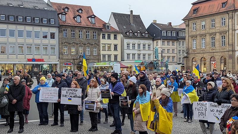 Ukraine Solidarität Bamberg 3 Jahre Maxplatz