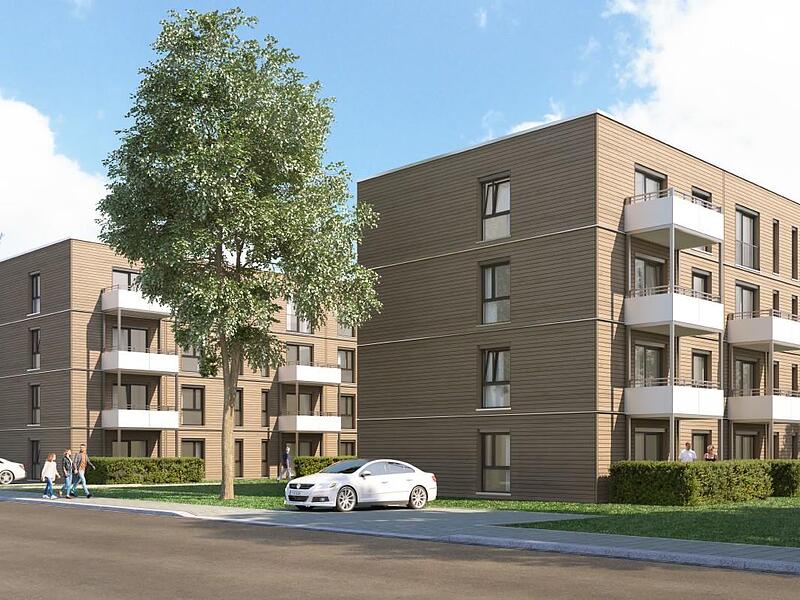 Die neuen Wohnungen in der Paul-Keller-Stra&szlig;e.Forchheim & Fr&auml;nkische Schweiz
