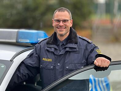 Geht optimistisch in die Weihnachtszeit: Polizeichef Christian Pörtner.
