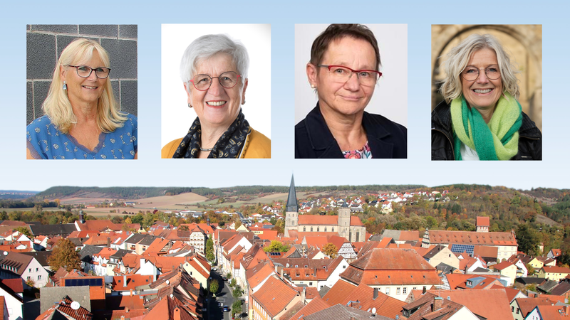 Britta Bildhauer, Rosina Eckert, Michaela Wedemann und Christine Martin sind die vier Frauen unter 20 Stadtratsmitgliedern. Zur Kommunalwahl 2026 legen sie alle ihr Amt nieder.