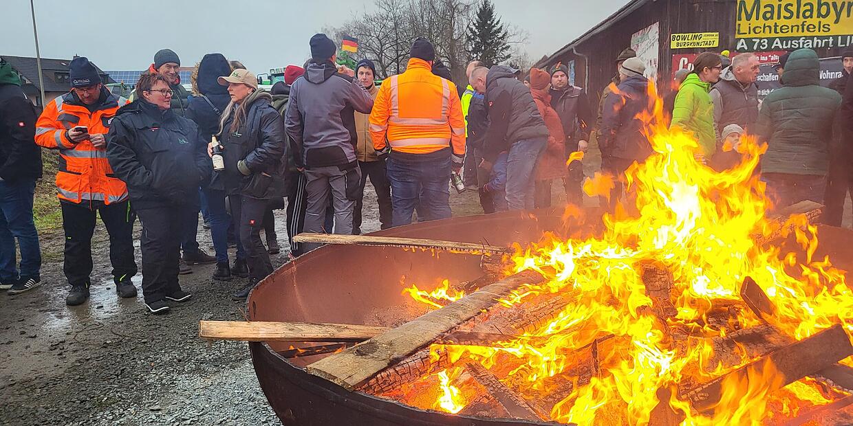 Mahnfeuer in Rothwind gegen die Ampelpolitik