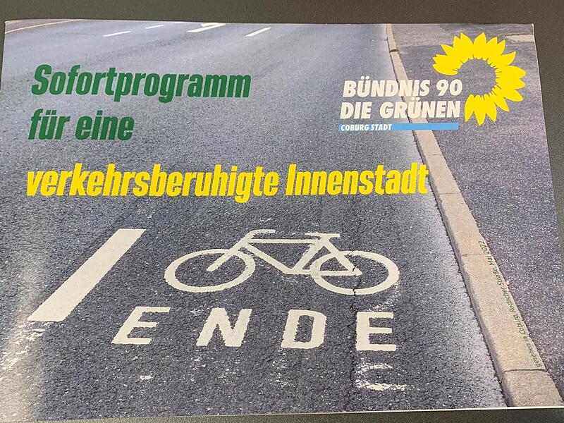 Die Coburger Gr&uuml;nen haben ein Konzept f&uuml;r eine verkehrsberuhigte Innenstadt vorgelegt.