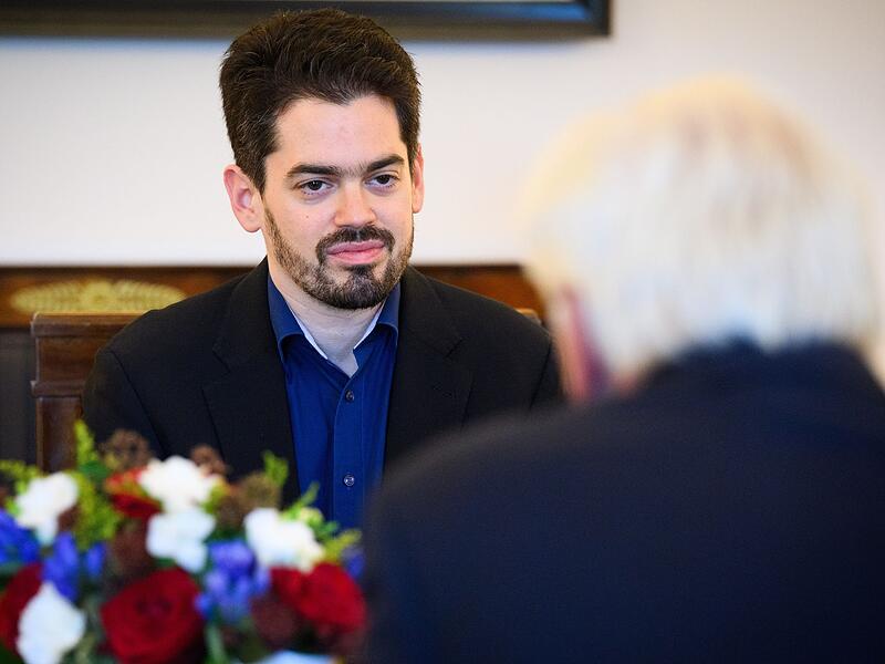 Dirigent Lahav Shani bei Bundespräsident Steinmeier
