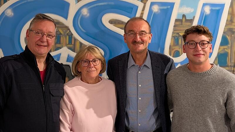 Sie bilden den Vorstand der neugebildeten CSU/JU-Fraktion im Coburger Stadtrat (von links): Roland Eibl, Barbara Kammerscheid, Hans-Herbert Hartan und Nick B&auml;tz.