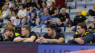 Pavels Valkovskis (l.), Felix Dettenthaler (2. v. l.) und Mikael Helmersson (r.) verlassen den HSC Coburg im Sommer. Nur Nejc Planinsek (2. v. r.) bleibt aus diesem Quartett erhalten. Pavels Valkovskis (l.), Felix Dettenthaler (2. v. l.) und Mikael Helmersson (r.) verlassen den HSC Coburg im Sommer. Nur Nejc Planinsek (2. v. r.) bleibt aus diesem Quartett erhalten.