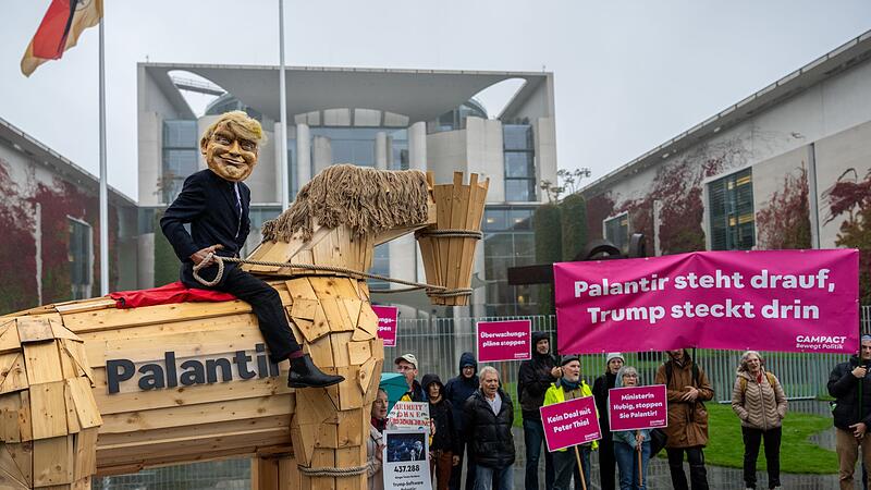 Campact-Aktion gegen Palantir Campact-Aktion gegen Palantir