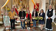 Zeremonie der Segnung der ersten Trauben im Winzerort Steinbach