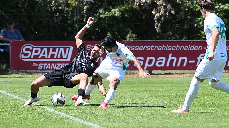 Sport Fu&szlig;ball Saison 2026 / 2027 Bayernliga Nord 02. Spieltag Samstag  25.07.2026 Spielort Sportanlage FSV Stadeln Am Kronacher Wald F&uuml;rth Spielbeginn 14.00 h FSV Stadeln gegen TSV Neudrossenfeld Halbzeitergebnis 0:1 Endstand 2:1 Umut Dogan  Fardin rabe