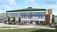 So könnte das neue Gemeindezentrum aussehen. Auf der Animation zu sehen: Die markante Front des Gebäudes. So könnte das neue Gemeindezentrum aussehen. Auf der Animation zu sehen: Die markante Front des Gebäudes.