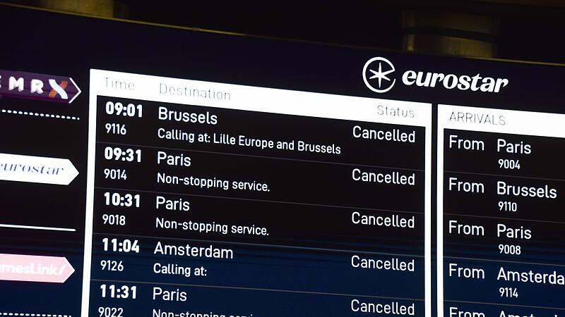 Zugverkehr am &Auml;rmelkanal gest&ouml;rt