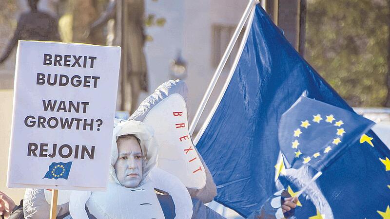 In Großbritannien wächst die Zahl derer, die die Zukunft ihres Landes doch eher in der EU sehen. Im Bild: Eine Demo im November in London. In Großbritannien wächst die Zahl derer, die die Zukunft ihres Landes doch eher in der EU sehen. Im Bild: Eine Demo im November in London.