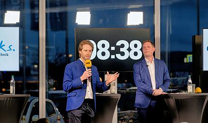 Podium Wirtschaft Bamberg Gl&uuml;senkamp Niedermaier