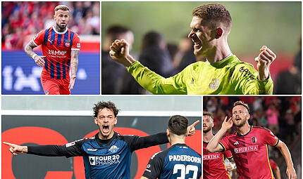 Niklas Dorsch, Daniel Batz, Cedric Teuchert und Aaron Zehnter. Sie alle sind Teil unserer DFB-Elf, die nur aus Franken besteht.