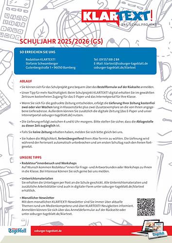 Anmeldeformular Coburger Tageblatt