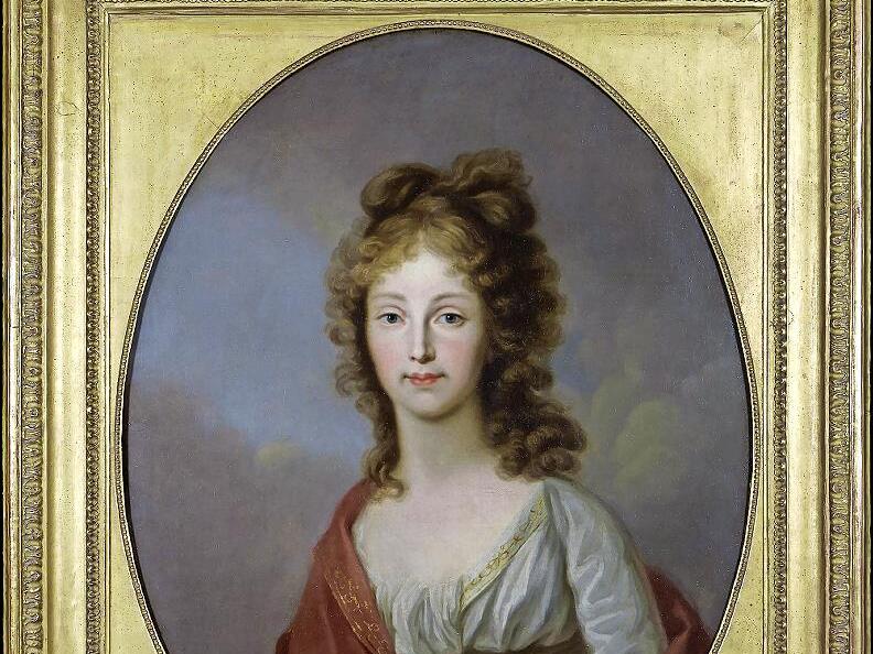 Dieses Portr&auml;t von Luise von Preu&szlig;en kann auf der Plassenburg bestaunt werden.