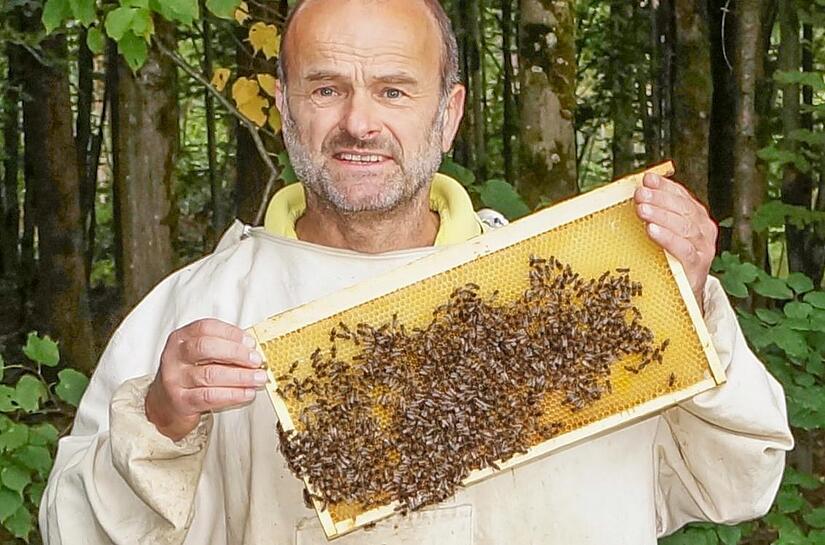 Schon als Sch&uuml;ler begann Richard Kaiser eigenst&auml;ndig mit der Bienenzucht