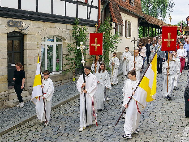 Fronleichnam in Kronach 2026Kronach setzt ein Zeichen des christlichen Glaubens