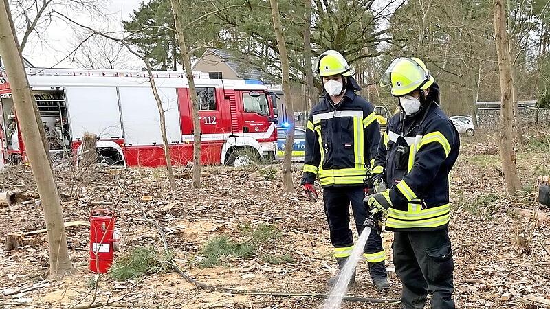 Feuer im Wald - nicht gut.