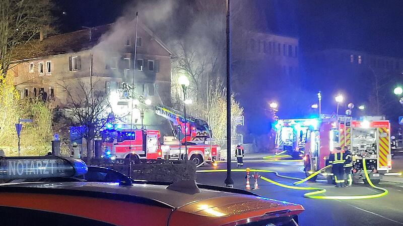 Brand in leerstehendem Haus in Bad Br&uuml;ckenau