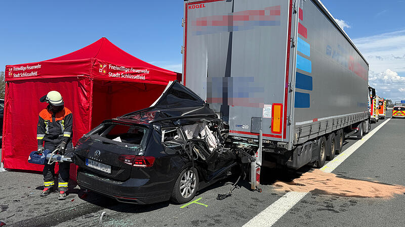 Schwerer Unfall auf der A3 bei Höchstadt Schwerer Unfall auf der A3 bei Höchstadt
