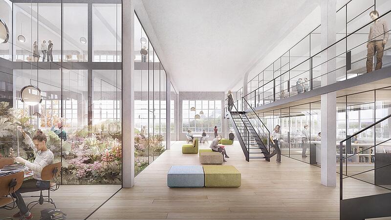 Einmal mit dem Finger schnipsen und alles neu machen: Die Nutzerw&uuml;nsche f&uuml;r die Spinnerei zeigen, was in Kulmbach fehlt. Die Visualisierung zeigt den damaligen Siegerentwurf.