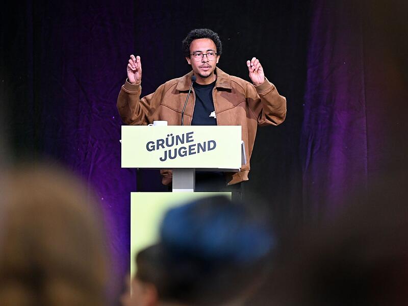 Luis Bobga beim Bundeskongress der Gr&uuml;nen Jugend