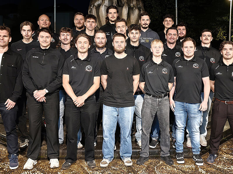 Das ist der Kader der Ha&szlig;furter Hawks in der Saison 2026/27 (unvollst&auml;ndig) mit Trainer Milan Mazanec.