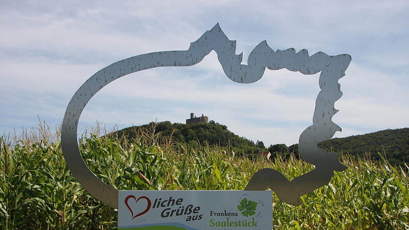 Egal ob als Fotomotiv oder zum Verweilen am Kneipenecken: dieser Traumplatz zwischen Elfershausen und Trimberg bietet einen fantastischen Blick auf die Trimburg.
