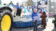 Mächtig was geboten wurde am Sonntag beim Umzug der „Langstädter Fousanachter“.