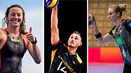 Dieses Unterfranken-Trio ist bei den Olympischen Spielen in Paris dabei: (von links) Leonie Beck, Moritz Karlitzek und Mia Zschocke.&nbsp;&nbsp;