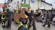 Faschingsumzug in Poppenlauer 2026 Der Anglersportverein Forelle widmete sich dieses Jahr einem tierischen Thema: dem Biber.