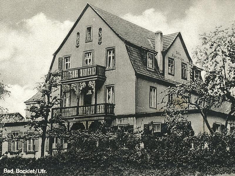 100 Jahre Kunzmann Bad Bocklet In der einstigen Villa Kunzmann begann 1926 die Gastgeber-Tradition der Familie.