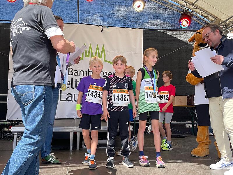 Weltkulturerbelauf 2025: Der Fuchs-Sch&uuml;lerlauf ging &uuml;ber 1,6 Kilometer.
