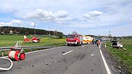 Zu einem schweren Unfall kam es auf der B 85 bei Stockheim