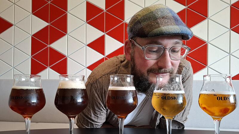 Der Biersommelier und Brauer Dennis Kort hat ein unglaubliches feines N&auml;schen.