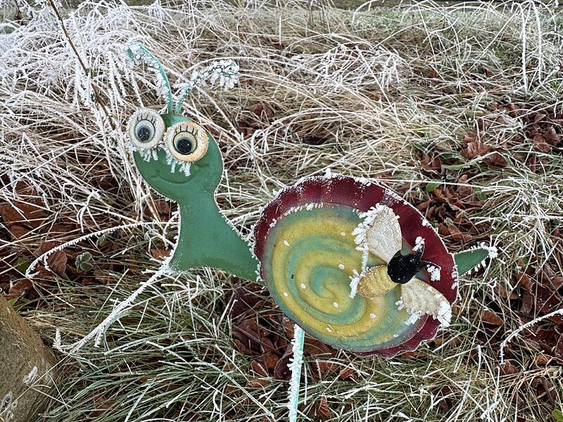 V&auml;terchen Frost als Schminkk&uuml;nstler am Kindergarten Elfershausen